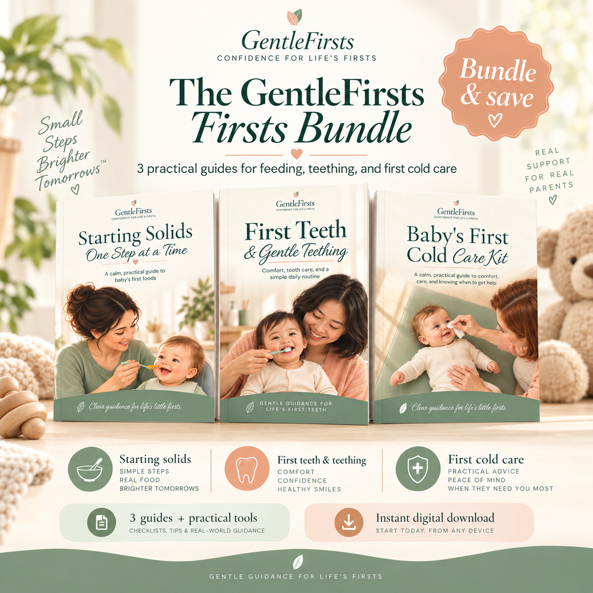 Little Firsts Bundle | 3 Baby-Care Guides + Printable Tools
