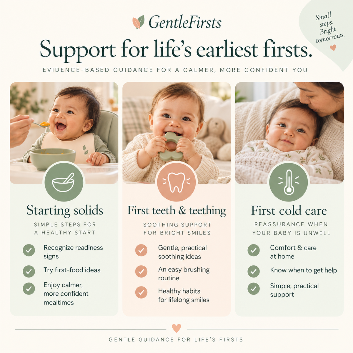 Little Firsts Bundle | 3 Baby-Care Guides + Printable Tools