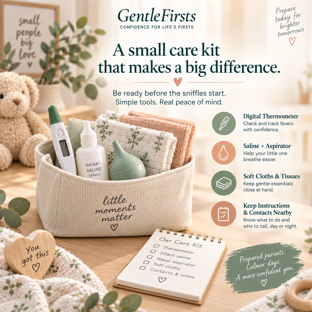 Baby’s First Cold Care Kit | Digital Guide & Printable Tools