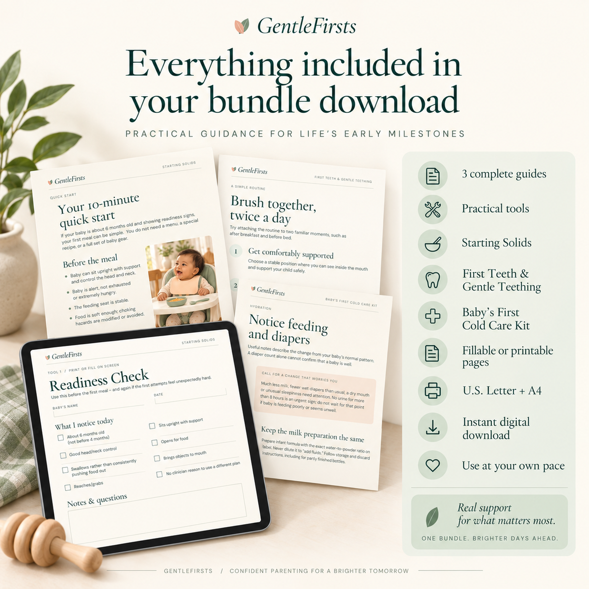 Little Firsts Bundle | 3 Baby-Care Guides + Printable Tools