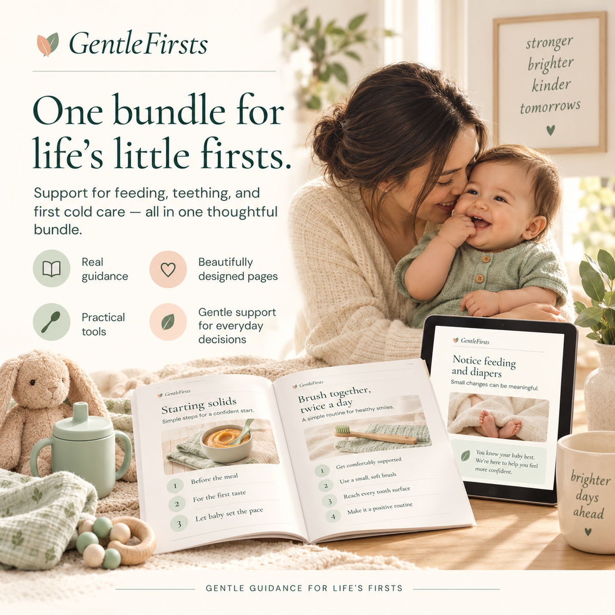 Little Firsts Bundle | 3 Baby-Care Guides + Printable Tools
